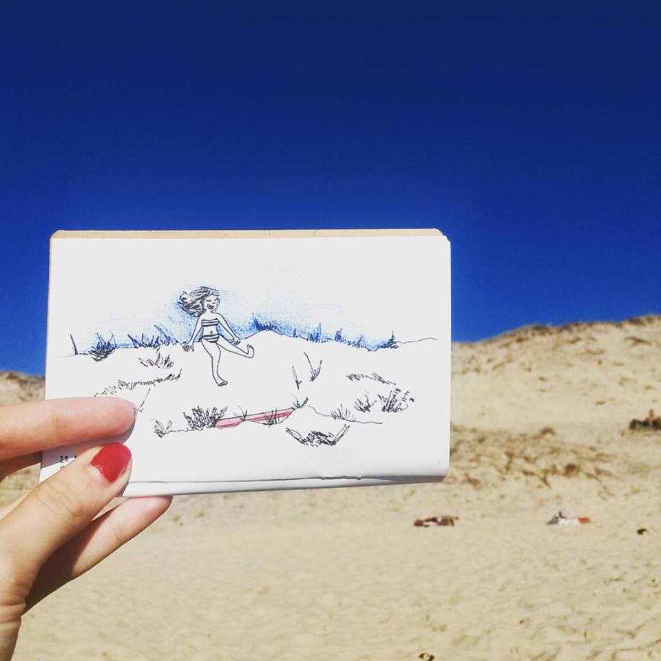 Carnet de Voyage - Biscarosse - Illustration by Drawings and things