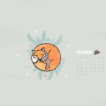 Free Wallpaper by Drawingsandthings pour le mois de Février 2018