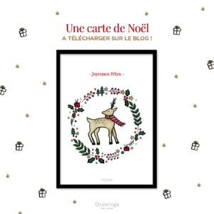 Des cartes de noel à télécharger sur Drawings and things