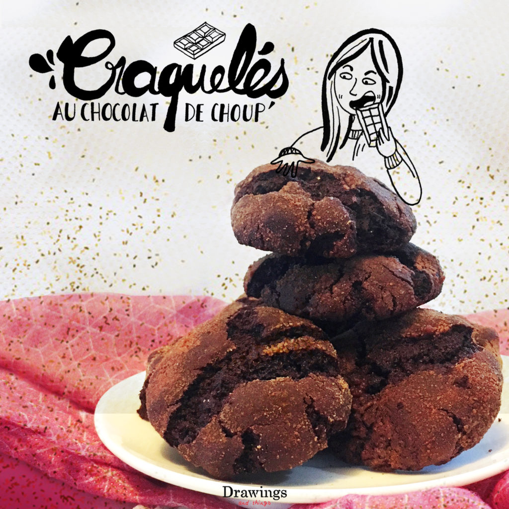 Craquelés au chocolat de Choup' - Recette by Bienvenue à Choupiland - Drawingsandthings