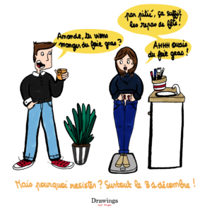 Ca suffit les repas de fête - Réveillon - Illustration by Drawingsandthings