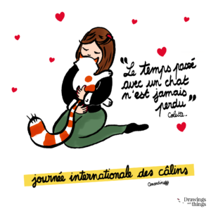 Journée Internationale des calins - Illustration by Drawingsandthings