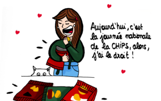 Journée nationale de la chips - Illustration by Drawingsandthings
