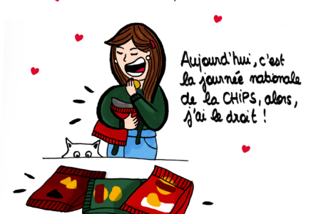 Journée nationale de la chips - Illustration by Drawingsandthings