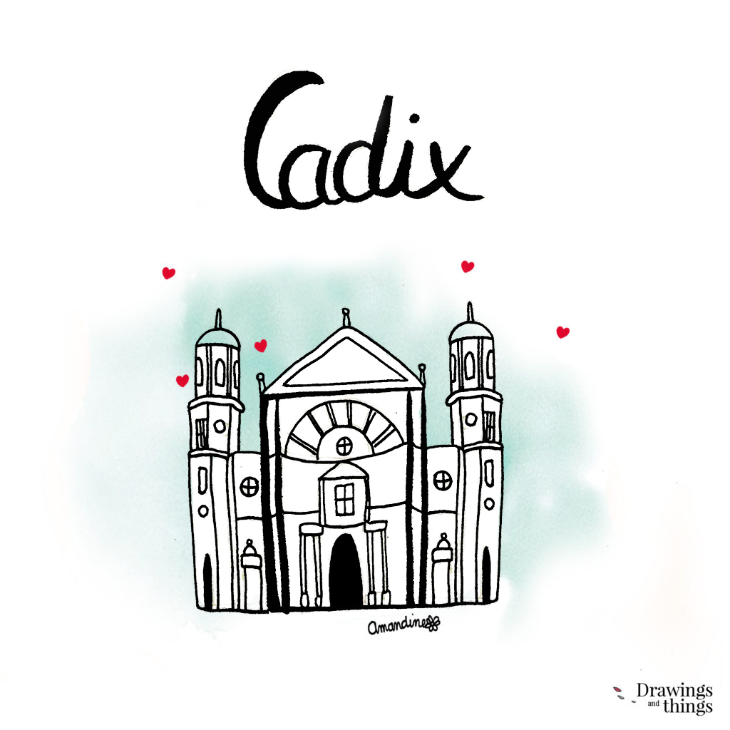 Cadix en Andalousie by Drawingsandthings
