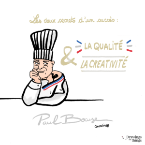 Hommage à Paul Bocuse - Illustration by Drawingsandthings