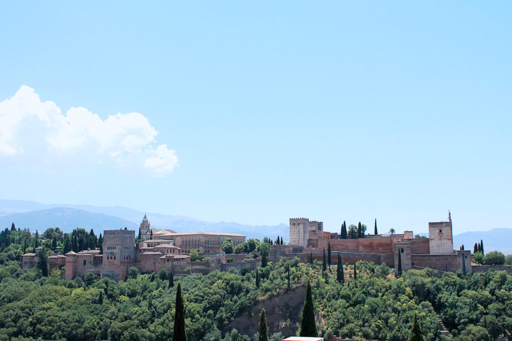 Vue Alhambra - place st nicolas - Andalousie by Drawingsandthings