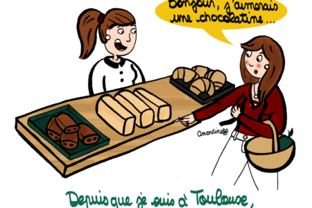 Pain au chocolat ou chocolatine - Illustration-by Drawingsandthings
