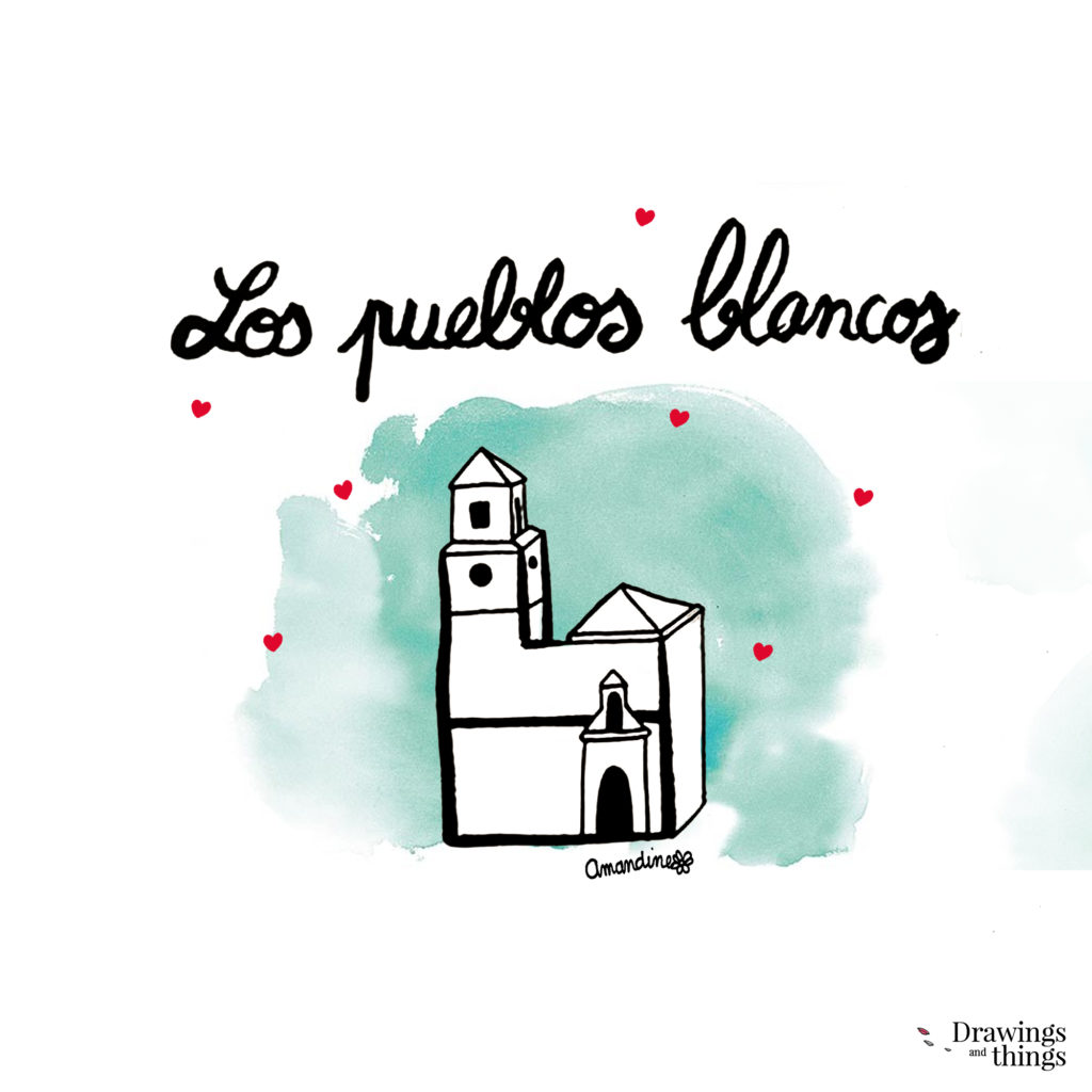 Pueblos blancos - Andalousie by Drawingsandthings 