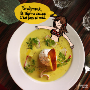 Après les fêtes, je me mets au régime soupe _ Illustration by Drawingsandthings, un blog lifestyle illustré