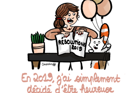 Découvrez mes Résolutions-2019 pour cette nouvelle année Illustration by Drawingsandthings