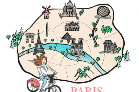 Découvrez mes bonnes adresses de Paris à travers une carte illustrée - by-Drawingsandthings