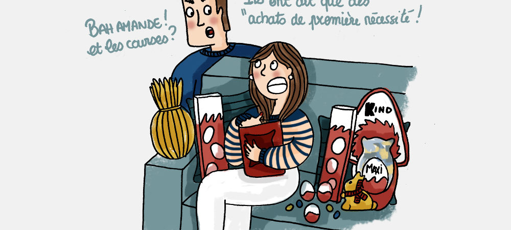 Chocolat-premiere-necessite-Confinement-Illustration-by-Drawingsandthings