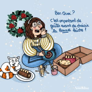 Buche-de-Noel-Illustration-by-Drawingsandthings