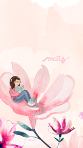 Drawingsandthings-Wallpaper-Mars-2022-Fond-magnolia