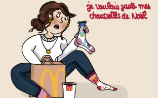 Chaussette-Noel-McDonalds-Illustration-by-Drawingsandthings