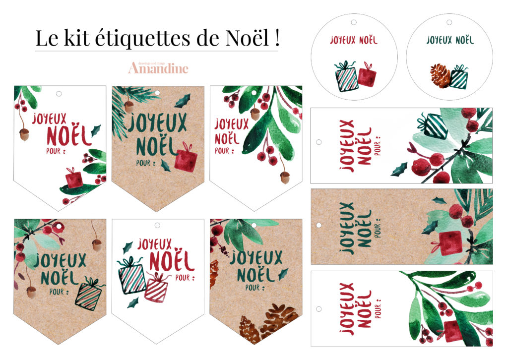 Téléchargez des étiquettes cadeaux. Un printable en téléchargement gratuit sur le blog

Pour parfaire vos cadeaux de noël facilement et rapidement ! Je vous propose des étiquettes cadeaux à imprimer vous même