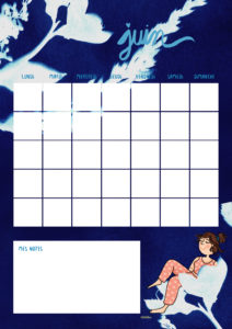 Drawingsandthings-Calendrier-Juin-2023-HD en cyanotype à personnaliser