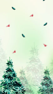 Téléchargez un fond d'écran gratuit pour votre téléphone avec des motifs de sapins Chargez ce fond d'écran HD et gratuit sur le thème de décembre et de Noël