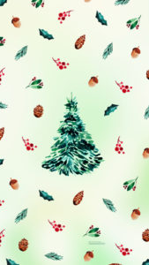 Téléchargez un fond d'écran gratuit pour votre téléphone avec des motifs de sapins Chargez ce fond d'écran HD et gratuit sur le thème de décembre et de Noël