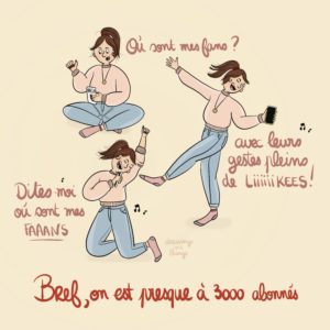 Fêtons les 3000 abonnés Instagram. Devinez quelle chanson française m'a inspirée