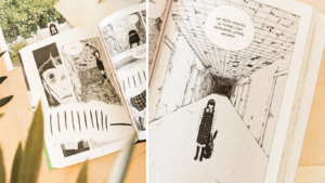 Illustration de la série Yon, avec une montée en tension et des personnages captivants, prévue en 4 tomes.